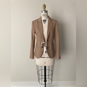 Uniqlo IDLF Beige Khaki Wool Jacket Blazer XS